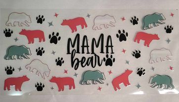 Uv Dtf Cup Wrap Mama Bear 157