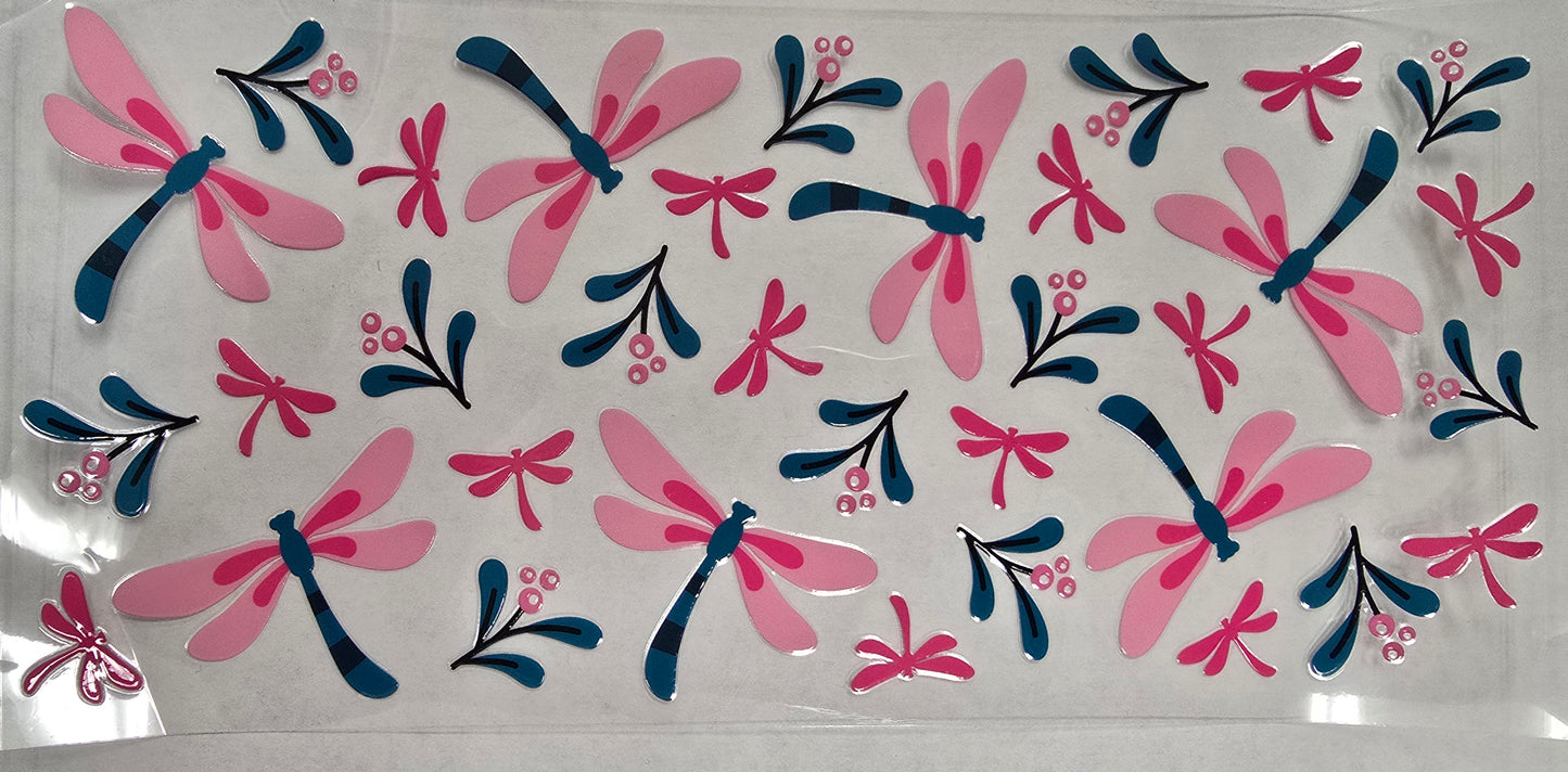 Uv Dtf Cup Wrap Dragonflies 253