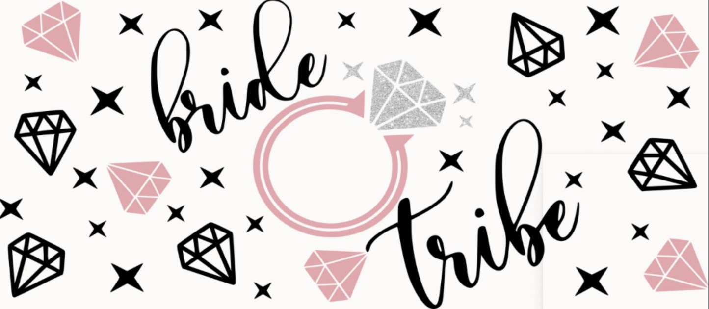 UV DTF 16 oz Cup Wrap Bride Tribe 222