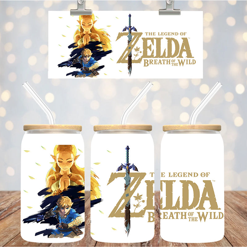 16 oz UvDtf Cup Wrap Breath of the Wild 1401