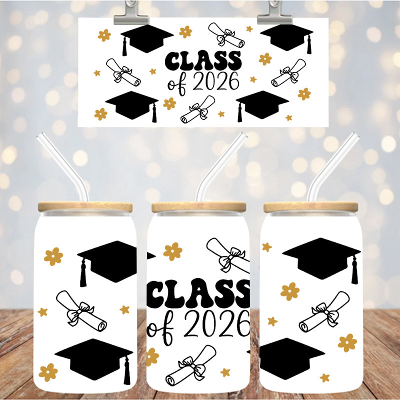 16 oz Uv Dtf Cup Wrap Class of 2026 1190