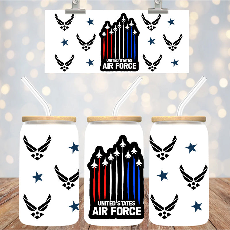 16 oz Uv Dtf Cup Wrap Air Force 1231