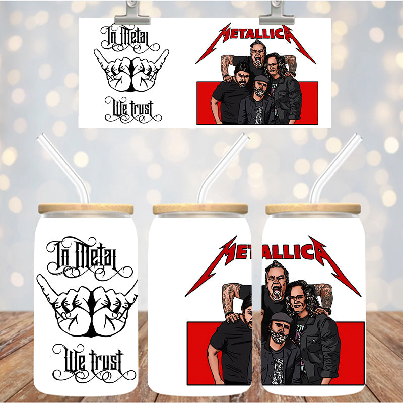 16 oz Uv Dtf Cup Wrap Metallica 1236