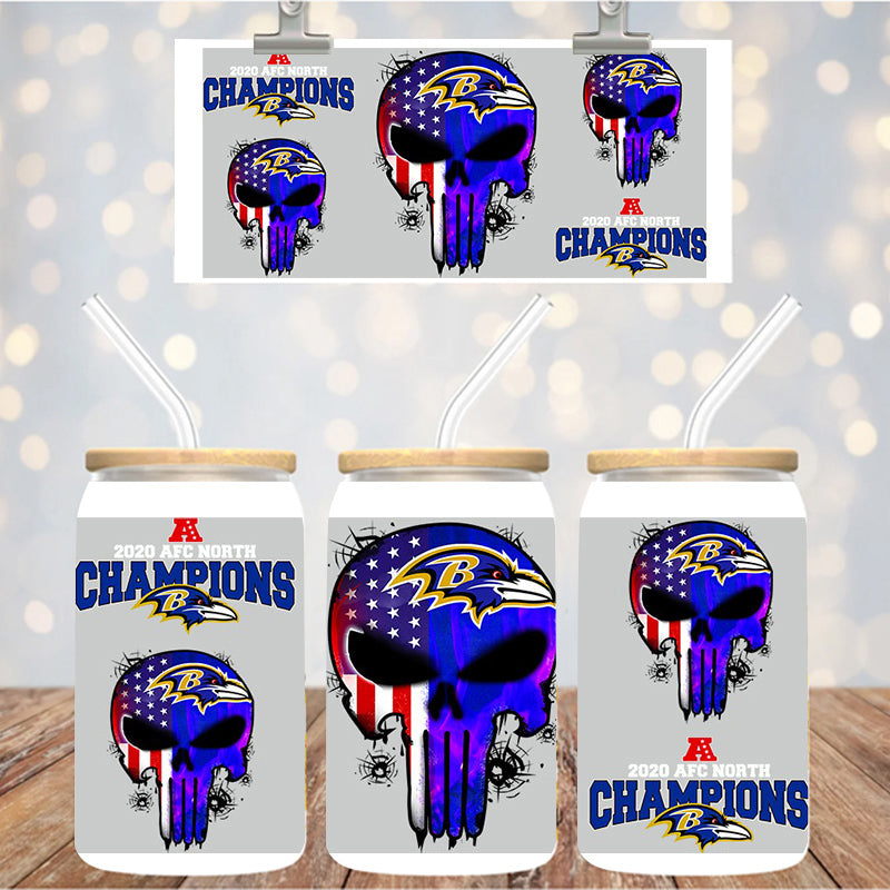 16 oz Uv Dtf Cup Wrap Football 1275