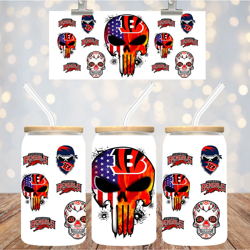 16 oz Uv Dtf Cup Wrap Football 1280