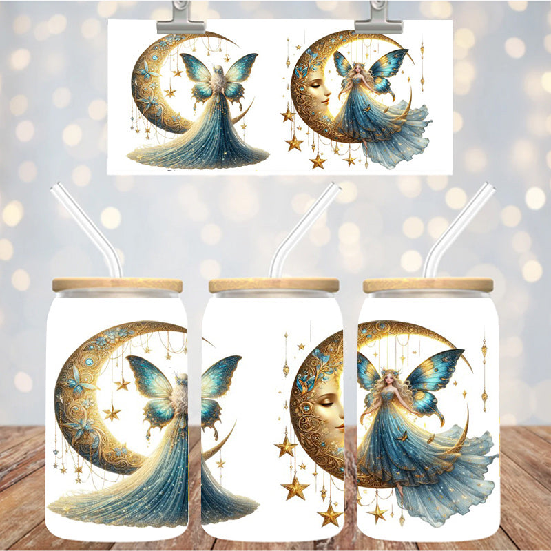 16 oz Uv Dtf Cup Wrap Fairy Moon 1084