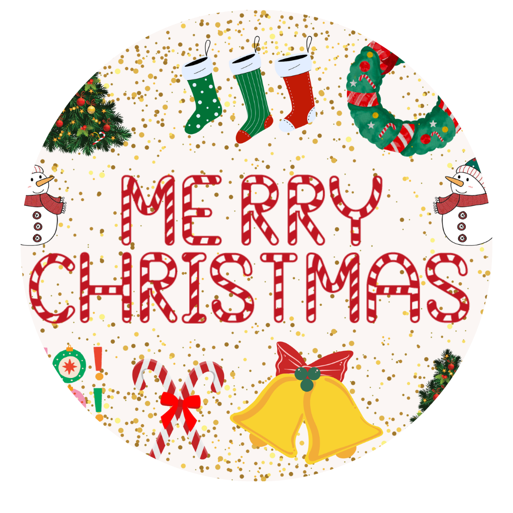 UVDTF 2.5" Ornament Decal Merry Christmas