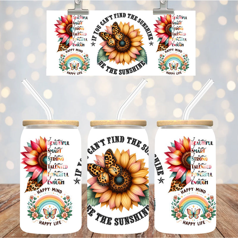 16 oz Uv Dtf Cup Wrap Be The Sunshine 996