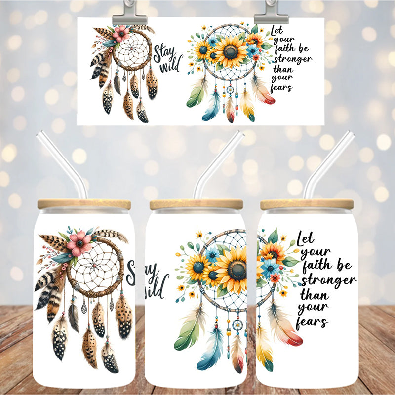 16 oz Uv Dtf Cup Wrap Stay Wild 1002