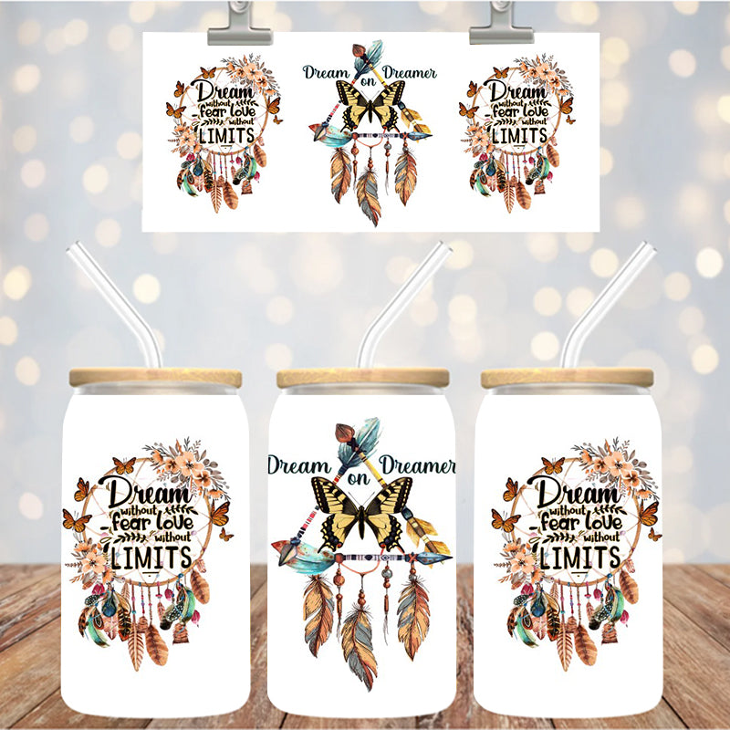 16 oz Uv Dtf Cup Wrap Dream On Dreamer 993