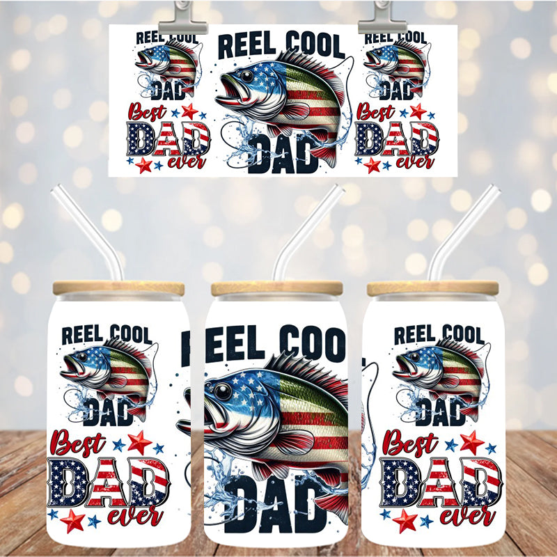 16 oz Uv Dtf Cup Wrap Reel Cool Dad 6