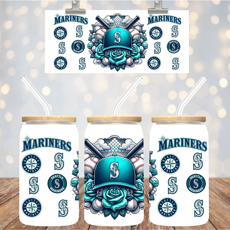 16 oz Uv Dtf Cup Wrap Baseball 979