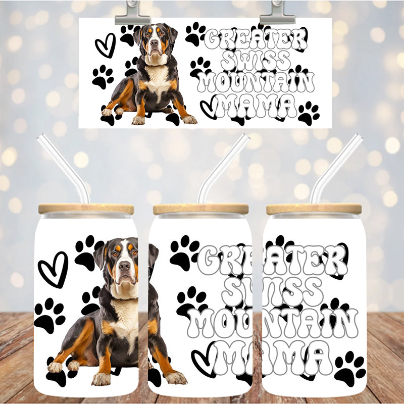 16 oz Uv Dtf Cup Wrap Greater Swiss Mountain Mama 906