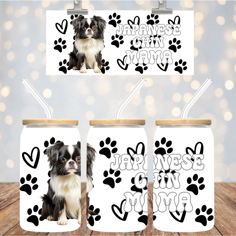16 oz Uv Dtf Cup Wrap Japanese Chin Mama 928