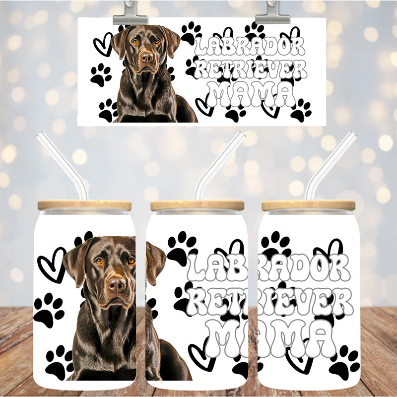 16 oz Uv Dtf Cup Wrap Laborador Retriever Mama 934