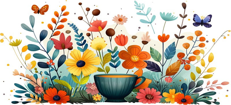 16 oz Uv Dtf Cup Wrap Floral 855