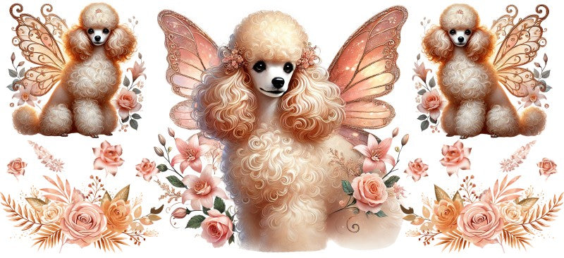 16 oz Uv Dtf Cup Wrap Poodle 880