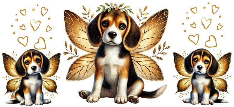 16 oz Uv Dtf Cup Wrap Beagle 898