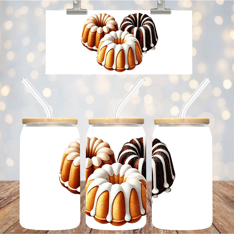 4" Decal Uvdtf Wrap Bundt Cakes D185