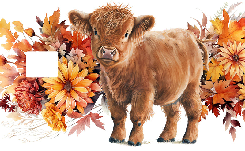 UVDTF Credit Card Skin Cute Cow Floral 5006