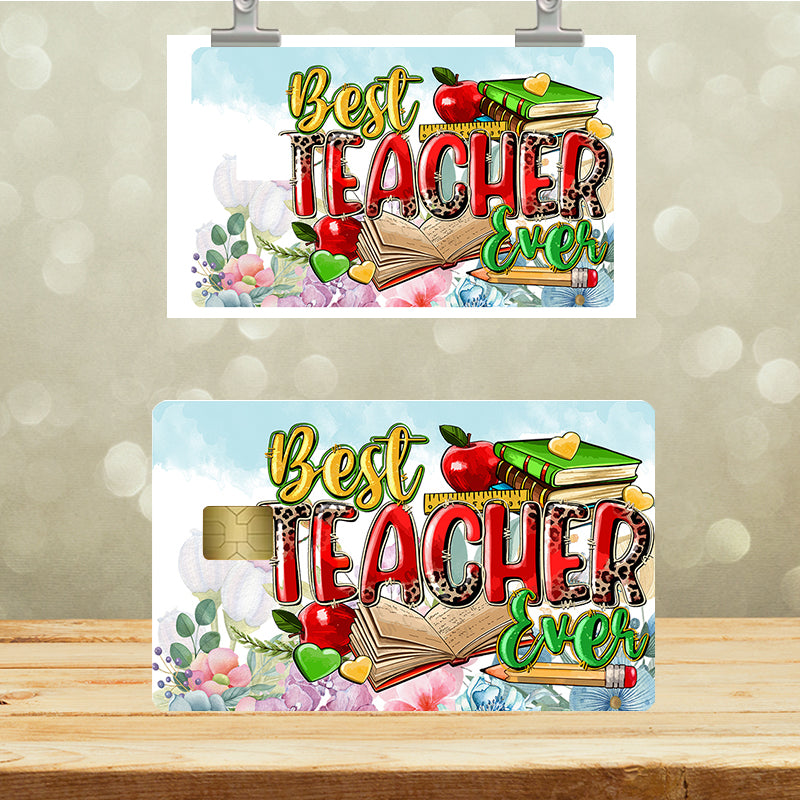 UVDTF Credit Card Skin Best Teacher 5068