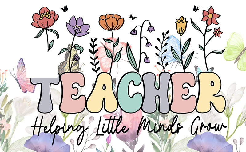 UVDTF Credit Card Skin Teacher Floral 5018