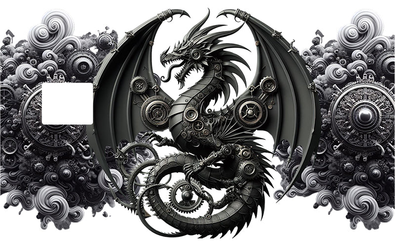 UVDTF Credit Card Skin Steampunk Dragon 5017