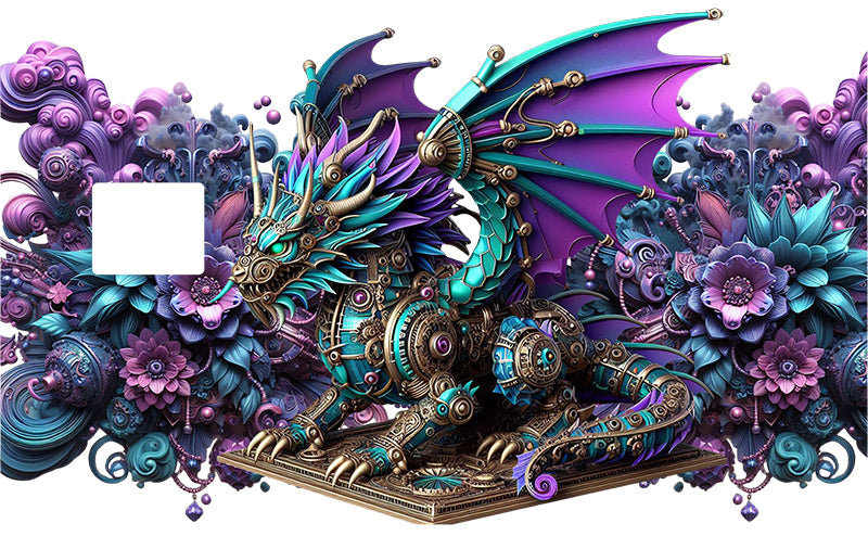 UVDTF Credit Card Skin Steampunk Dragon 5012