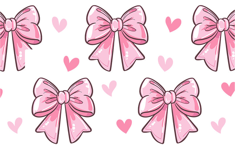 UVDTF Credit Card Skin Pink Bows 5007