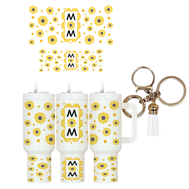 UVDTF Mini Tumbler Wrap Mom Sunflowers 4050