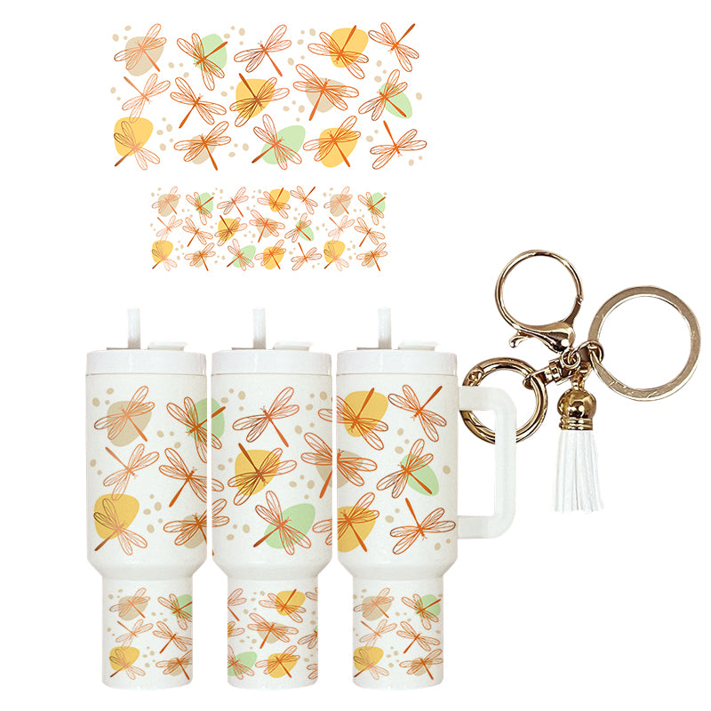 UVDTF Mini Tumbler Wrap Dragonflies 4174