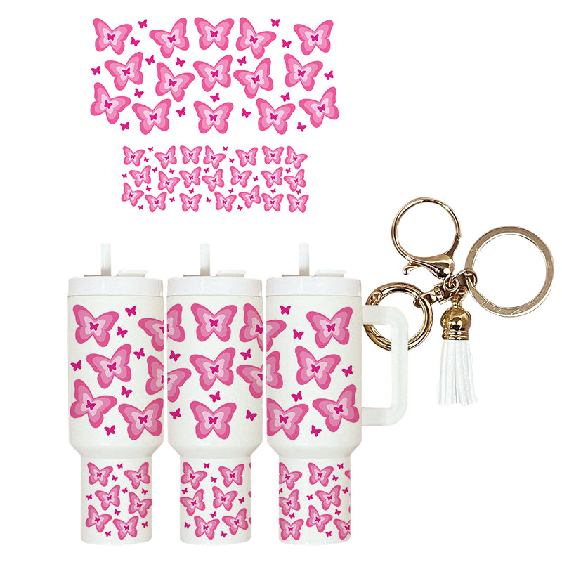 UVDTF Mini Tumbler Wrap Butterflies 4178