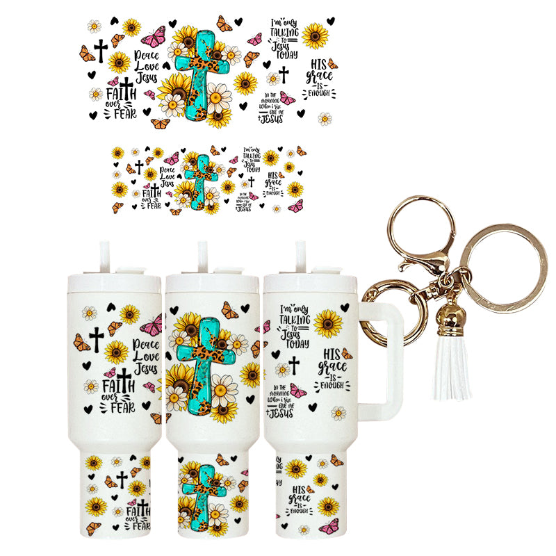 UVDTF Mini Tumbler Wrap Faith 4063