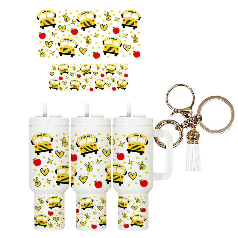 UVDTF Mini Tumbler Wrap School Bus 4065