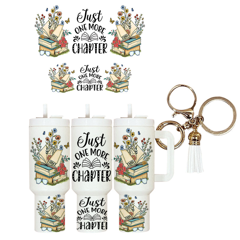 UVDTF Mini Tumbler Wrap Just One More Chapter 4067