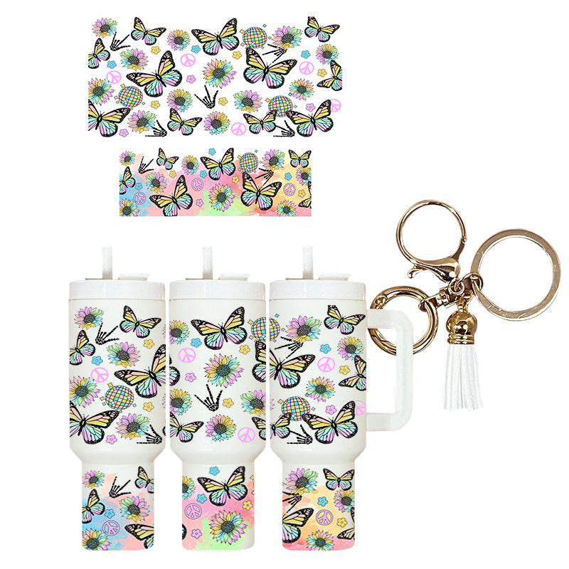 UVDTF Mini Tumbler Wrap Butterflies 4144
