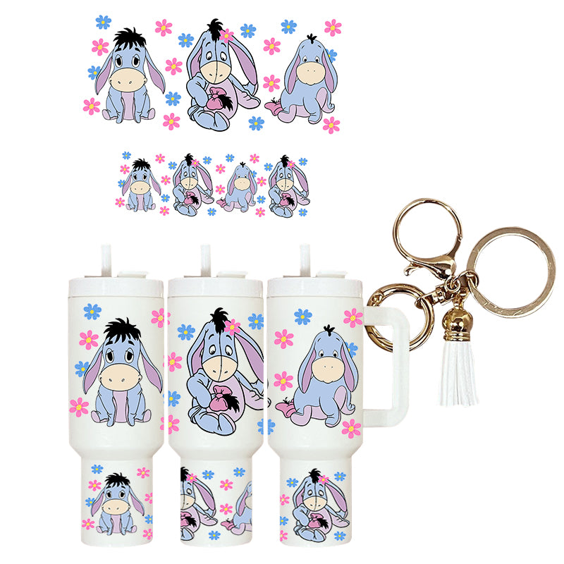 UVDTF Mini Tumbler Blue Donkey 4154