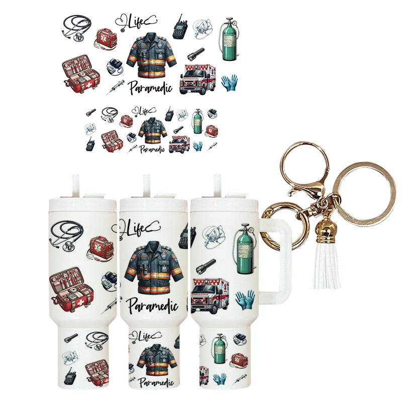 UVDTF Mini Tumbler Wrap Paramedic Life 4071