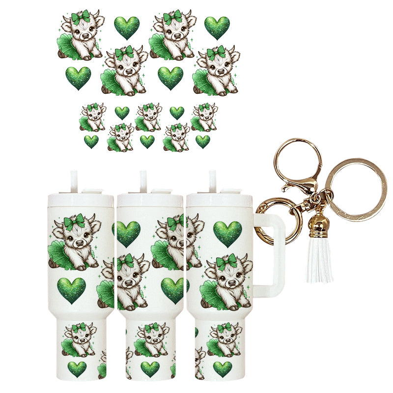 UVDTF Mini Tumbler Wrap Cute Highlands TuTu 4090