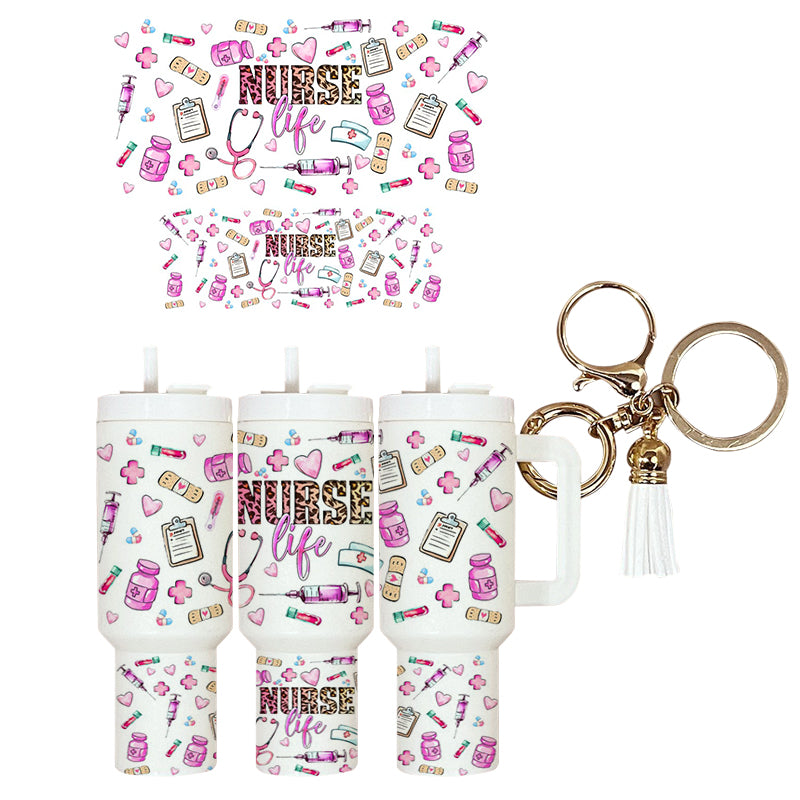 UVDTF Mini Tumbler Wrap Nurse Life 4027