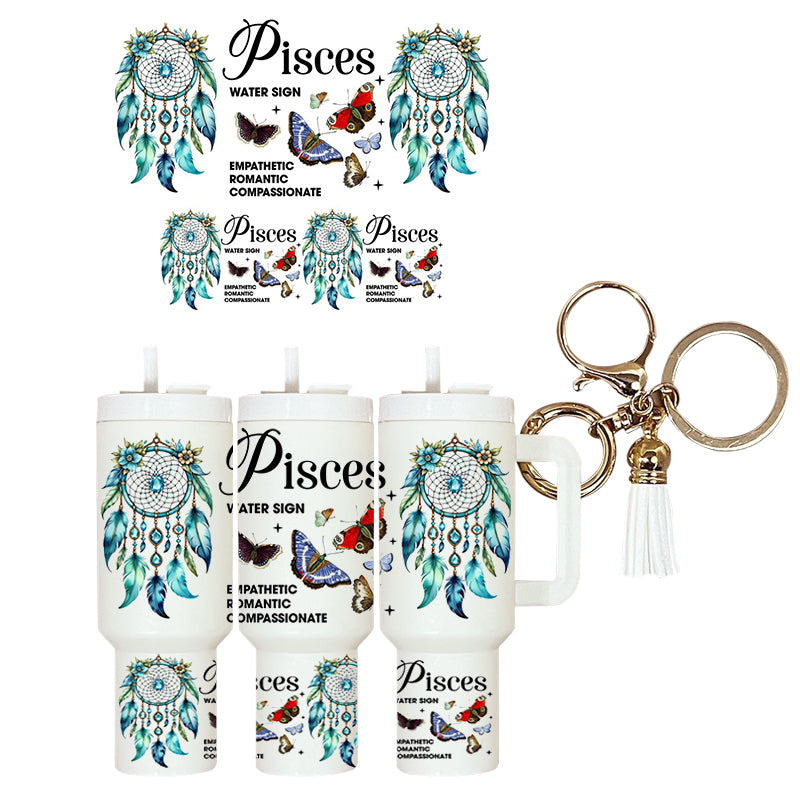 UVDTF Mini Tumbler Wrap Pisces 4127
