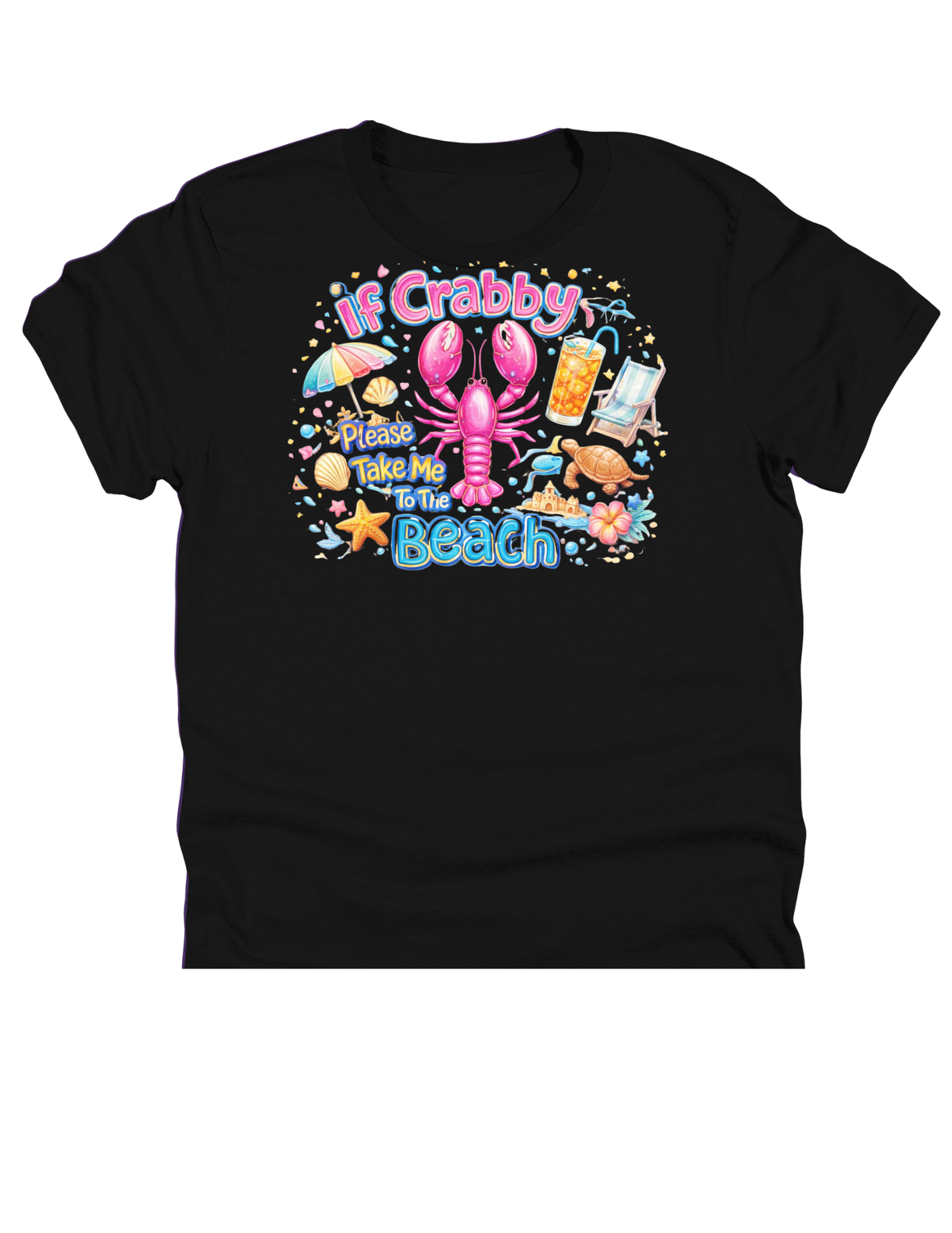 11" DTF Ready to Press - If Crabby Take Me to the Beach | 0263