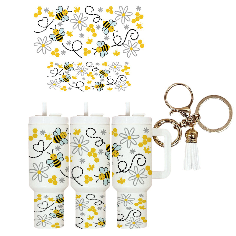 UVDTF Mini Tumbler Wrap Bees 4040