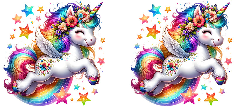 16 oz Uv Dtf Cup Wrap Unicorns 894