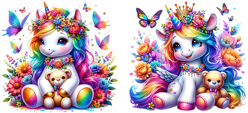 16 oz Uv Dtf Cup Wrap Unicorns 897