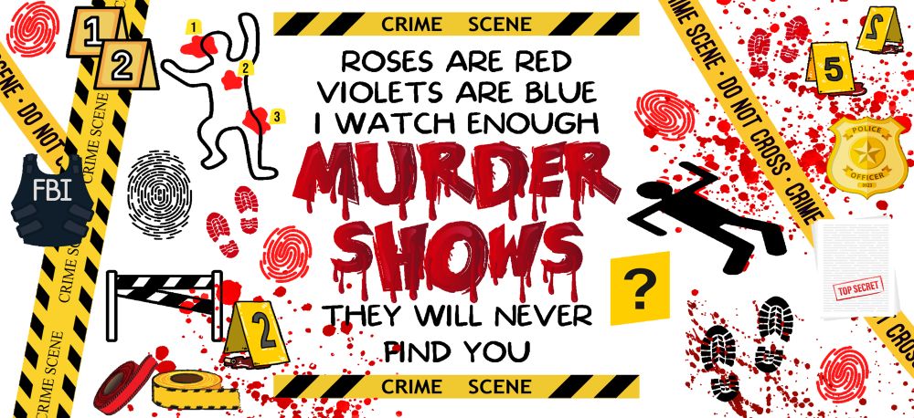 16 oz Uv Dtf Cup Wrap Murder Shows 772A