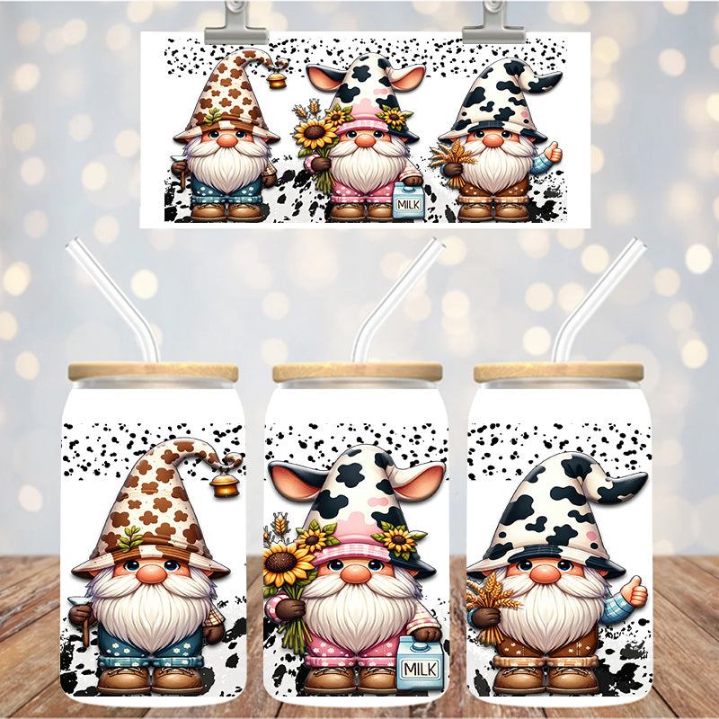 16 oz Uv Dtf Cup Wrap Gnomes 1302