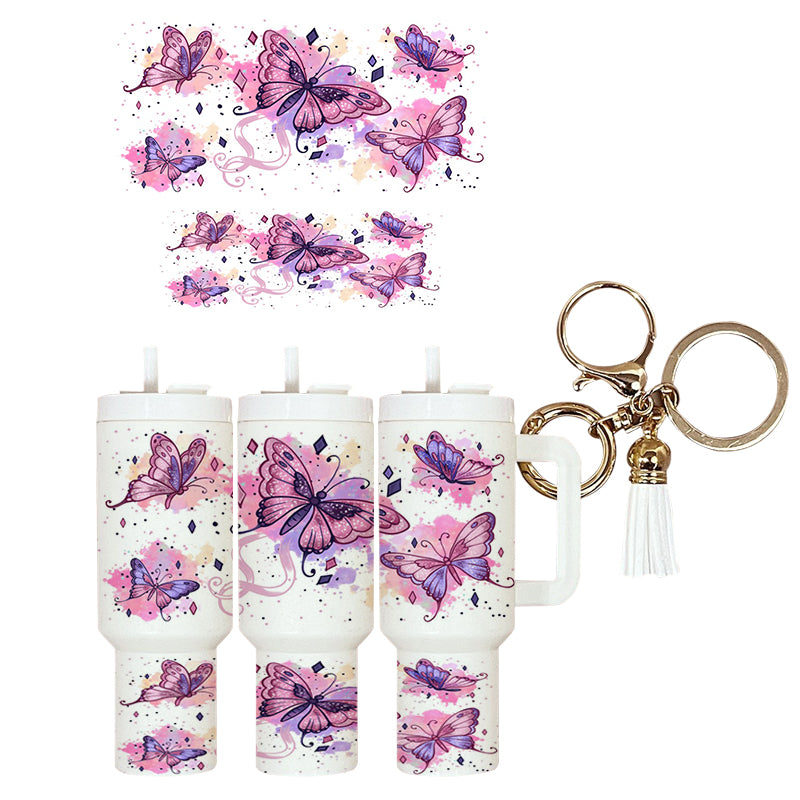 UVDTF Mini Tumbler Wrap Butterflies 4082