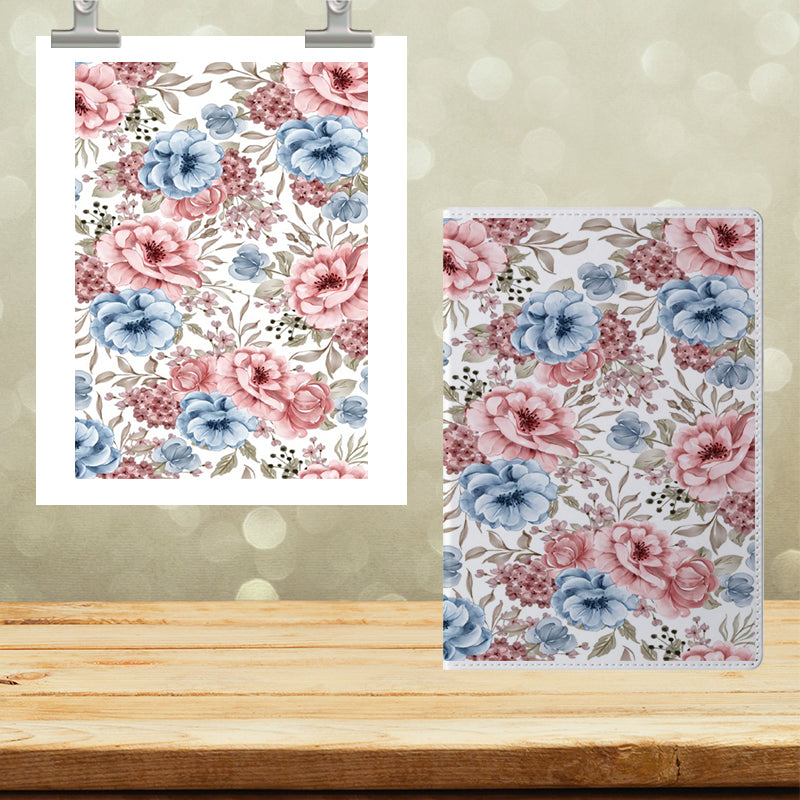 A5 Notebook UVDTF Wrap Floral 7124