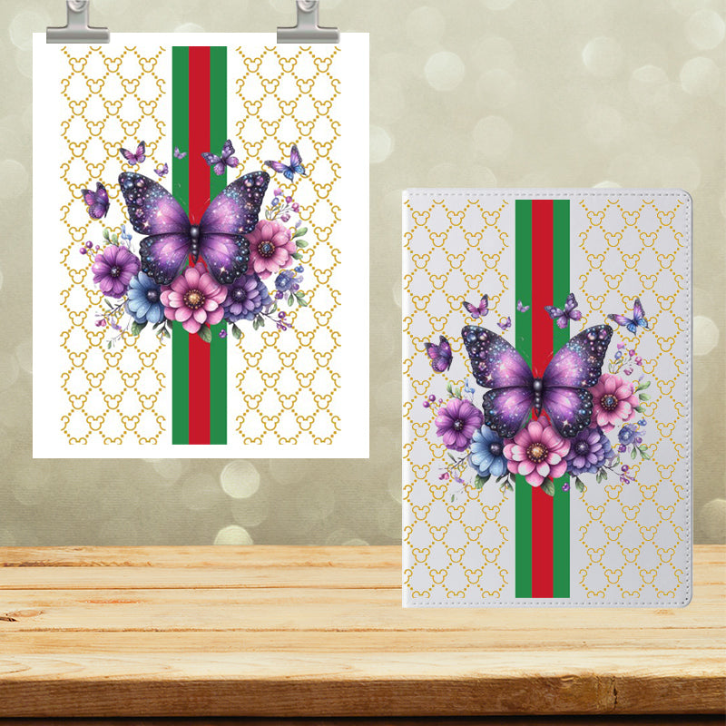 A5 Notebook UVDTF Wrap Beautiful Butterly Mouse ears 7162